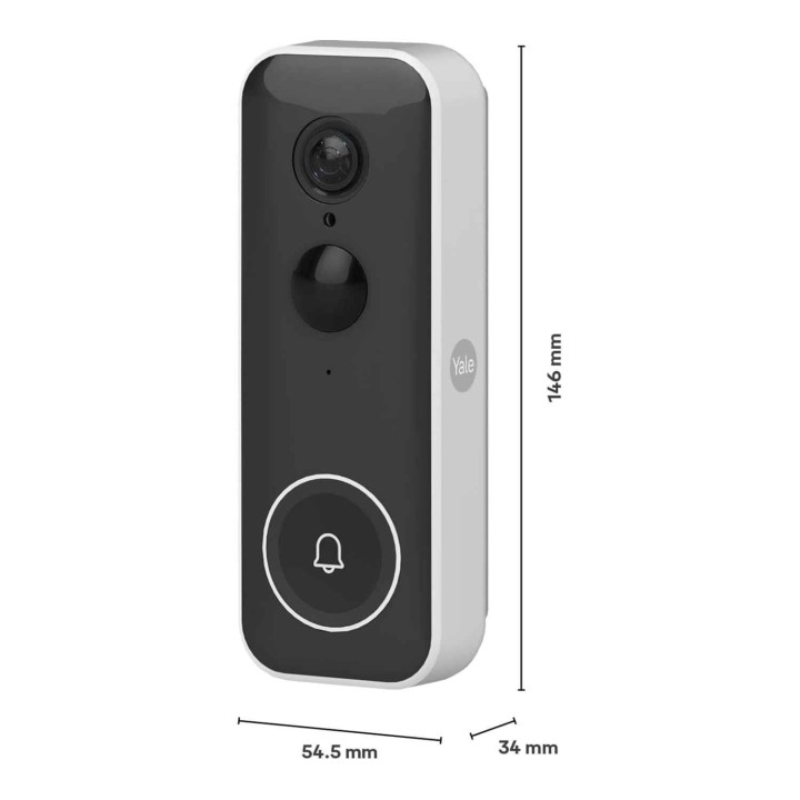 wideodomofon Yale Smart Video Doorbell SV-VDB-1A-W, inteligentny dzwonek