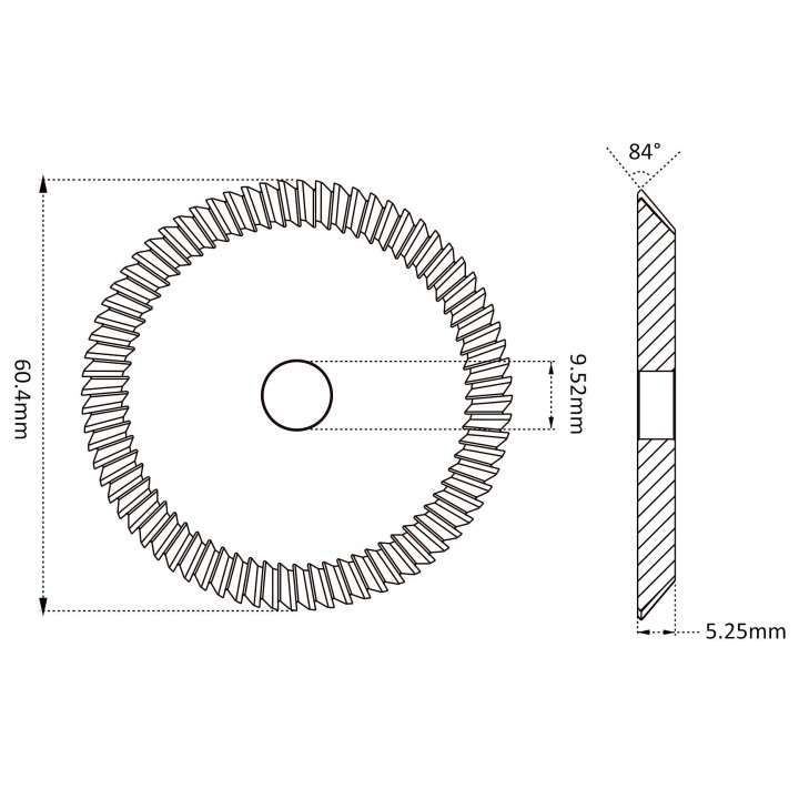 frez Raise P21 HSS 60,4x5,25x9,53
